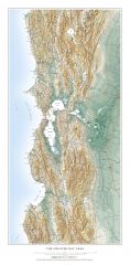 Greater Bay Area Elevation Tints Fine Art Print Map